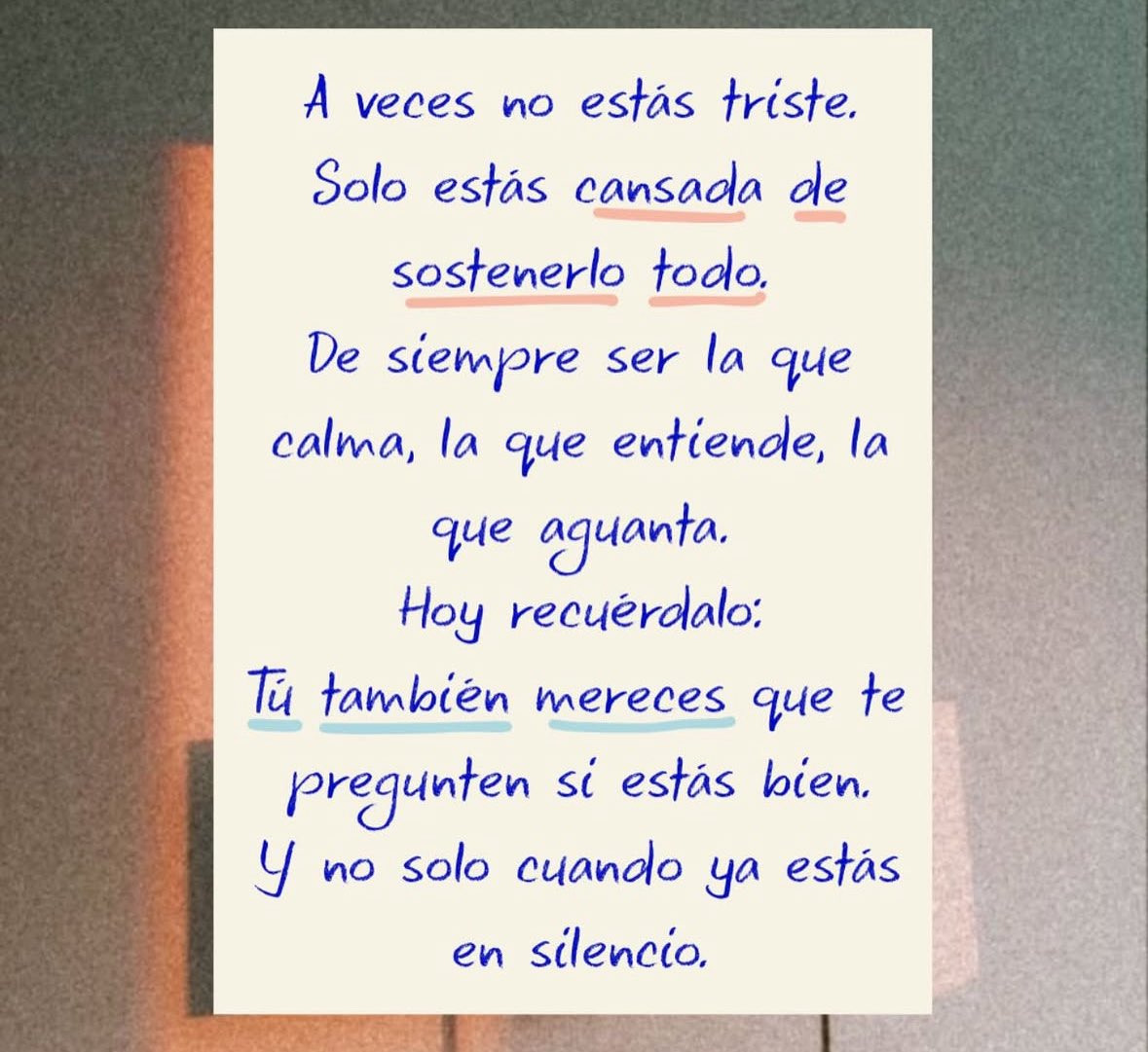 También mereces que te traten bien 🤍