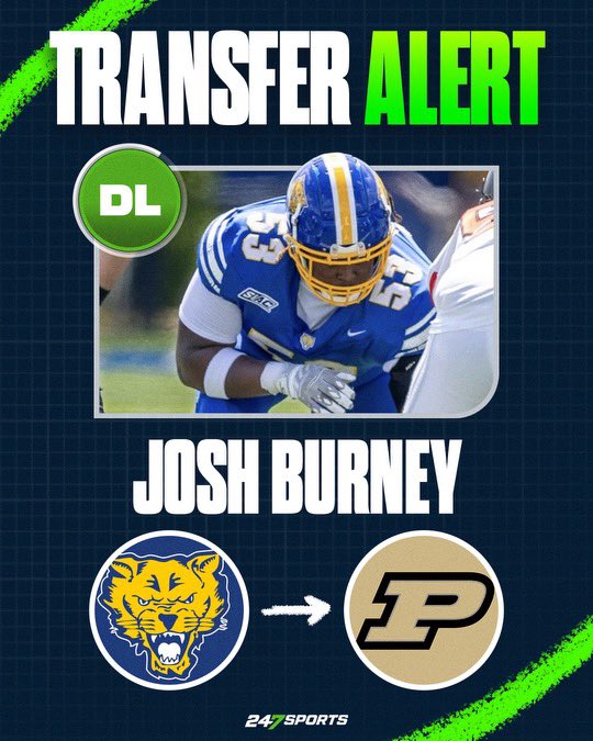 Chris Hummer (@chris_hummer) on Twitter photo Fort Valley State d-line transfer Josh Burney has committed to Purdue, his agency <a href="/QCSports/">Quality Control Sports</a> tells <a href="/mzenitz/">Matt Zenitz</a> and I for <a href="/247Sports/">247Sports</a>/<a href="/CBSSports/">CBS Sports</a>.
The 6-foot-4, 300-pound Burney tallied 22 tackles and six sacks last season.
247sports.com/Player/Josh-Bu… Fort Valley State d-line transfer Josh Burney has committed to Purdue, his agency <a href="/QCSports/">Quality Control Sports</a> tells <a href="/mzenitz/">Matt Zenitz</a> and I for <a href="/247Sports/">247Sports</a>/<a href="/CBSSports/">CBS Sports</a>.
The 6-foot-4, 300-pound Burney tallied 22 tackles and six sacks last season.
247sports.com/Player/Josh-Bu…