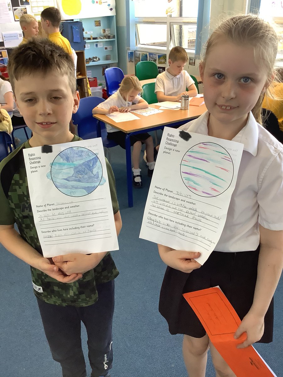Primary 4 designed their own planet and used the Articles from the UNCRC to create a list of laws.