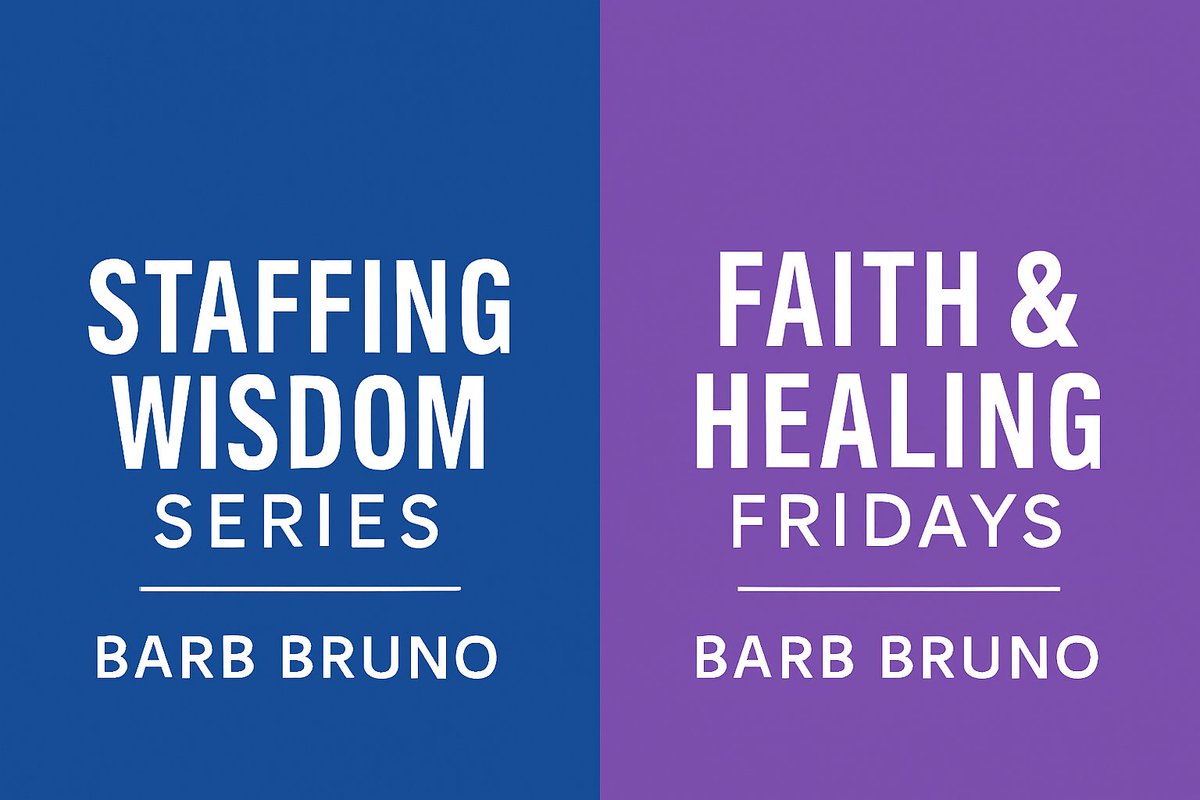 Starting tomorrow, May 1 - I’ll be sharing daily videos right here to support two groups I care deeply about:
📌 Monday through Thursday – Staffing Wisdom
📌 Fridays – Faith &amp; Healing Fridays 
Let's grow together - in business and in life!