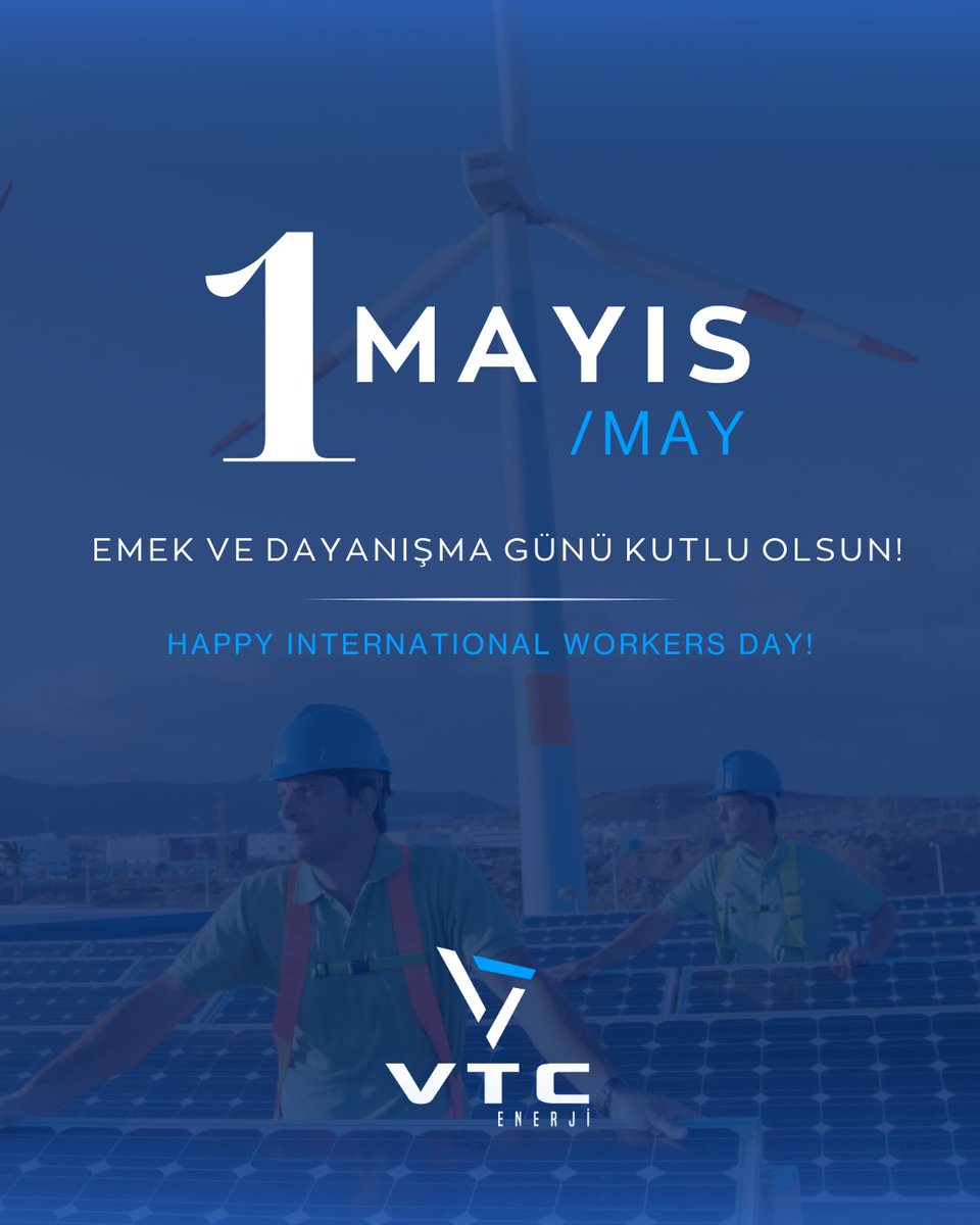 Emeğiyle hayata değer katan tüm emekçilerin "1 Mayıs Emek ve Dayanışma Günü kutlu olsun 💪

Happy "May 1 Labor and Solidarity Day" to all workers who add value to life with their labor 💪