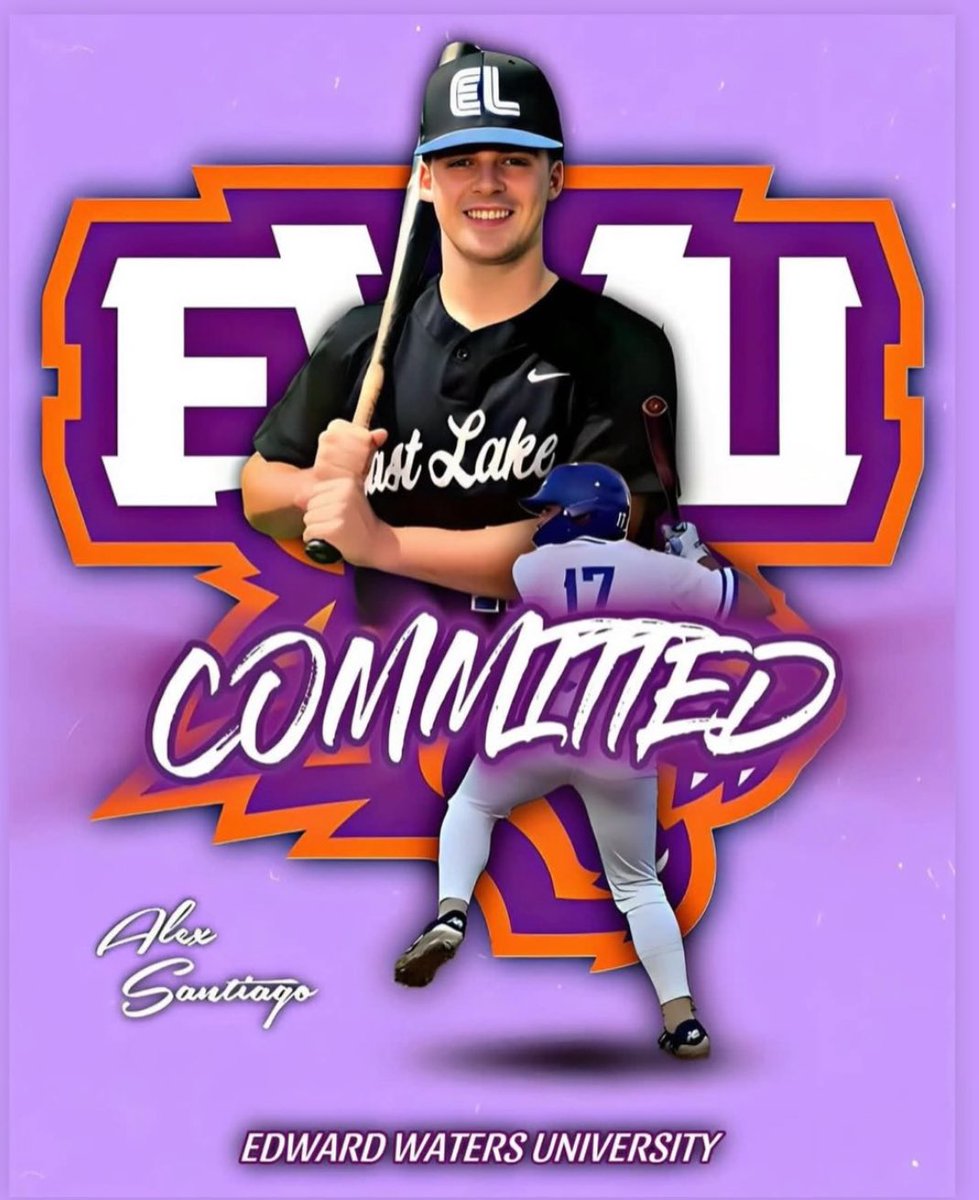 East Lake Baseball (@baseball_elhs) on Twitter photo Very Excited to announce 2025 <a href="/Baseball_ELHS/">East Lake Baseball</a> OF Alex Santiago has committed to play baseball and continue his academics for Coach Johnson at <a href="/EWUBaseball/">Edward Waters University Baseball</a>
EWU is a 6’ 190 OF with a plus work ethic and high Character! Congrats Alex on your next step in your journey!🦅⚾️ Very Excited to announce 2025 <a href="/Baseball_ELHS/">East Lake Baseball</a> OF Alex Santiago has committed to play baseball and continue his academics for Coach Johnson at <a href="/EWUBaseball/">Edward Waters University Baseball</a>
EWU is a 6’ 190 OF with a plus work ethic and high Character! Congrats Alex on your next step in your journey!🦅⚾️