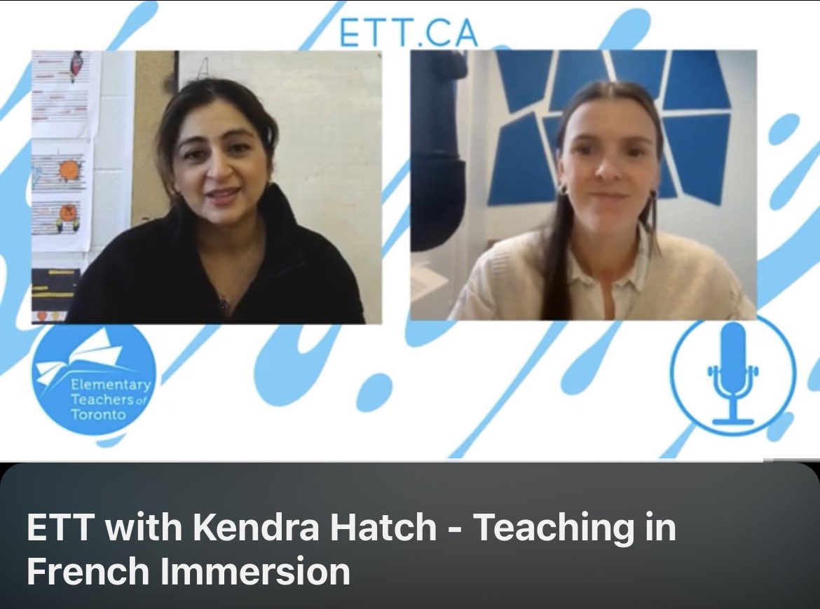 Why does French Immersion matter? 🇫🇷 

On ETT Teacher Talk, Kendra Hatch dives into the impact of French Immersion and why it’s such a valuable program for Ontario students. 🎧 Listen now: 

podcasts.apple.com/ca/podcast/tea…

💙
