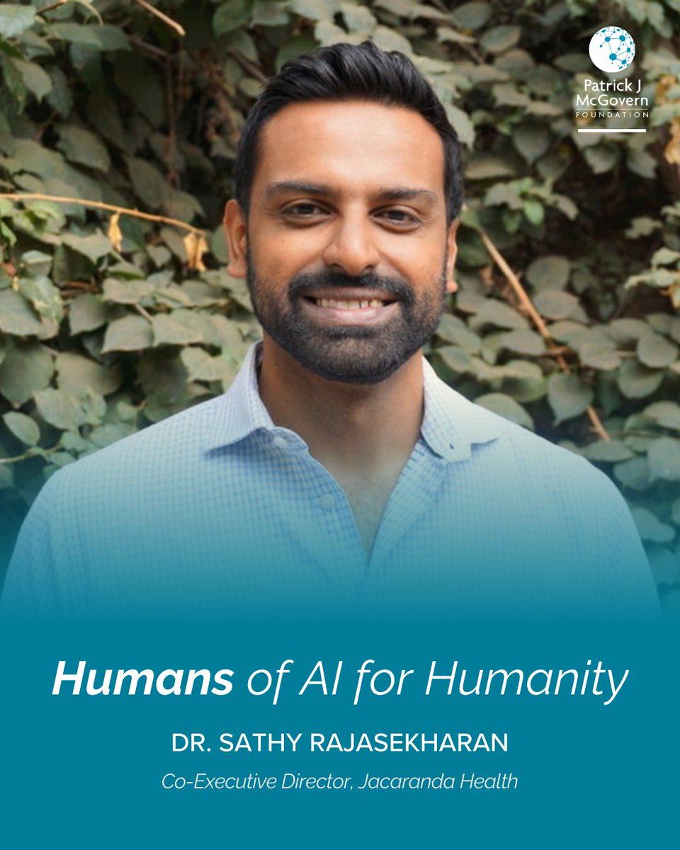 Patrick J McGovern Foundation (@pjmfdn) on Twitter photo The latest feature in our “Humans of AI for Humanity” series is now live! Check out how <a href="/jacarandakenya/">Jacaranda Health</a>‘s Sathy Rajasekharan is leveraging #ai to improve #maternalhealth in Kenya and beyond! loom.ly/il98PBM The latest feature in our “Humans of AI for Humanity” series is now live! Check out how <a href="/jacarandakenya/">Jacaranda Health</a>‘s Sathy Rajasekharan is leveraging #ai to improve #maternalhealth in Kenya and beyond! loom.ly/il98PBM