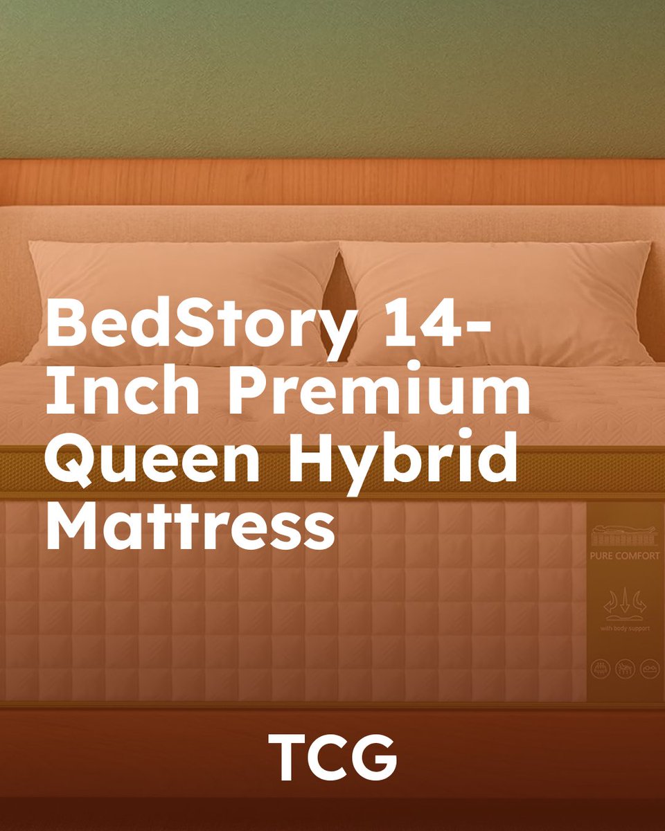 _thecheapguide's tweet photo. Luxury meets comfort 💤
The BedStory 14” Queen Hybrid Mattress offers:
✔️ Plush Eurotop
✔️ 800+ pocket coils
Sleep deeper, cooler &amp; better.
�� https://t.co/6PkUnUSx1u
#BedStory #HybridMattress #QueenMattress #SleepWell https://t.co/P8jnIwMzvu
