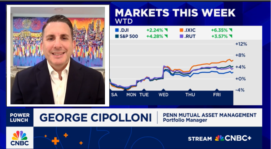 Markets are diverging as earnings season heats up. PM George Cipolloni joined <a href="/CNBC/">CNBC</a> <a href="/PowerLunch/">Power Lunch</a> to discuss how to navigate uncertainty, focus on margin opportunities and stay realistic in the face of recession fears and tariff headwinds. Watch here: pennmutualam.com/market-insight…