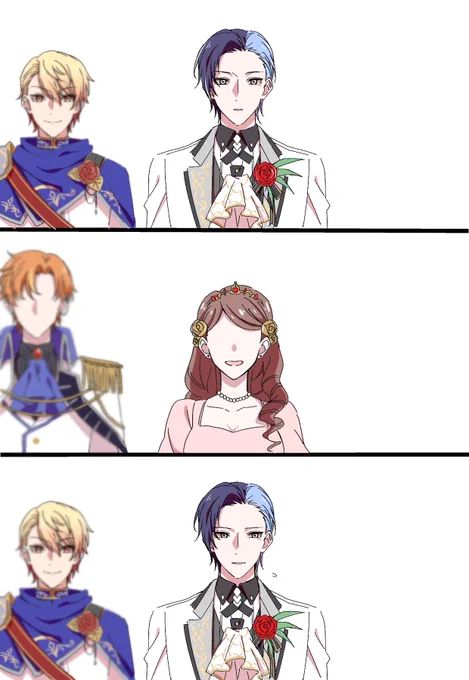 力尽きた。雰囲気で見てあげてクダサイ……
👑☕️⚔️🥞(☕️🥞の要素薄いかも)
1/2 