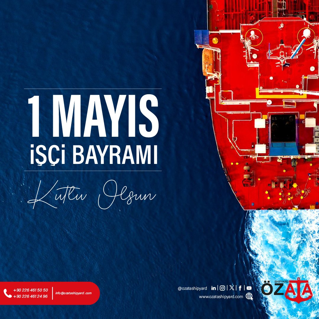 1 Mayıs İşçi Bayramı Kutlu Olsun ⚓

#1mayıs #ozatashipyard