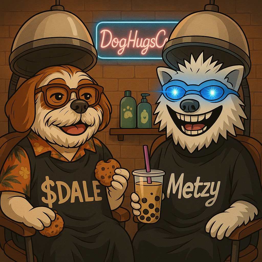 $DALE x @MetzyXRP Giveaway — For National Bubble Tea Day, Cookie Day &amp; Hairstylist Day, we’re dropping sweet bags!

Prizes:
🥇 1st Place: 500,000 $DALE
🥈 2nd Place: 5 XRP from @MetzyXRP 

How to Enter:
✅ Follow <a href="/DogHugsCat/">Dale</a>
✅ Follow @MetzyXRP
✅ RT &amp; tag 3 friends
✅ Join the