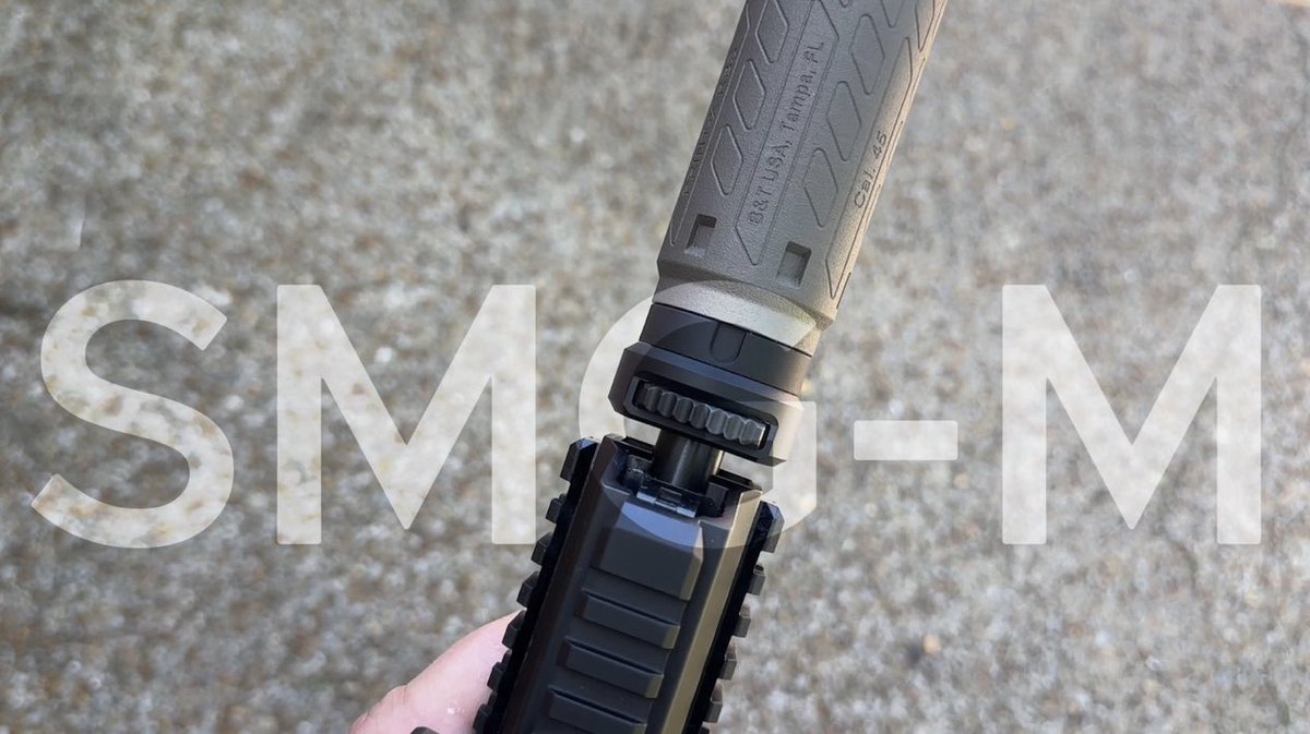 B&T USA (@btusallc) on Twitter photo New video just dropped: the B&T SMG-M is here.
SQD tri-lug mount. Modular RBS design. 4 configs in 1 suppressor.
Snap it on. Tune your setup. Stay in the fight.
Watch now: youtu.be/LXrwUF6v4II?siā¦
#SMGM #BTSuppressors #Subgun #TriLug #ModularSuppressor #RBS New video just dropped: the B&T SMG-M is here.
SQD tri-lug mount. Modular RBS design. 4 configs in 1 suppressor.
Snap it on. Tune your setup. Stay in the fight.
Watch now: youtu.be/LXrwUF6v4II?siā¦
#SMGM #BTSuppressors #Subgun #TriLug #ModularSuppressor #RBS
