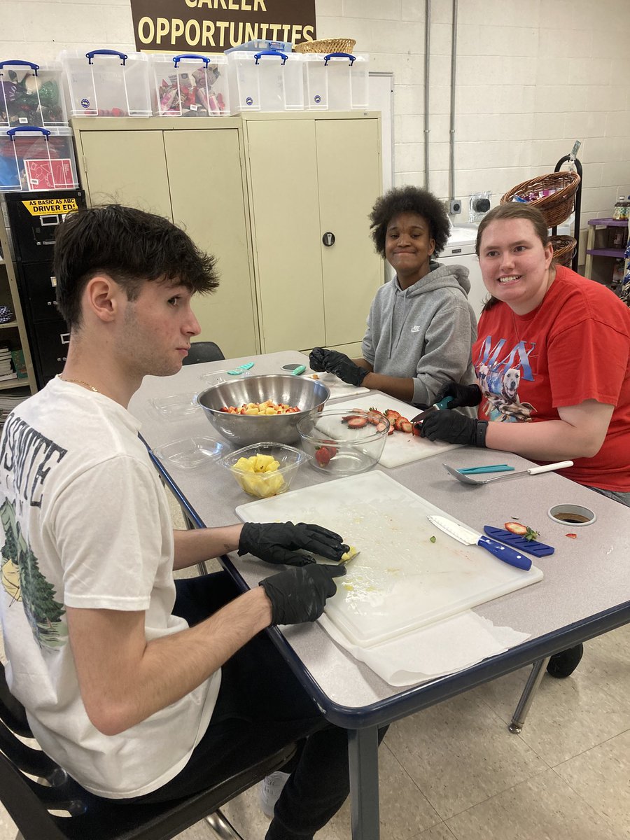 The 18-21 Program applying their Culinary  skills in the Cove!