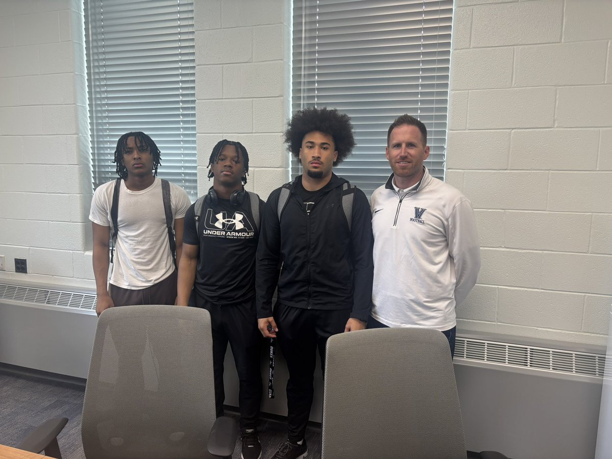 I would like to thank my guy <a href="/CoachRiede/">Dave Riede</a> from <a href="/NovaFootball/">Villanova Football</a> for coming to see some of our boys today. It’s a blessing watching our kids get recruited. <a href="/TanardoSharps/">Tanardo Sharps</a> <a href="/meademustangsfb/">Meade Mustangs Football</a> <a href="/principal_durr/">Dr. Ryan Durr</a>