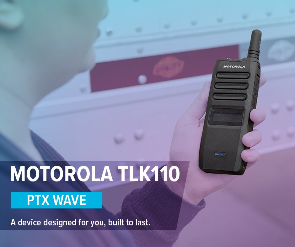 Stay Connected with Motorola WAVE PTX

Motorola’s WAVE PTX is a broadband Push-to-Talk solution that uses 3G/4G and Wi-Fi to enable reliable, wide-area communication via the cloud.

Wherever there’s coverage, your team stays connected.

#Communication #4G #TwoWayRadios #WAVEPTX