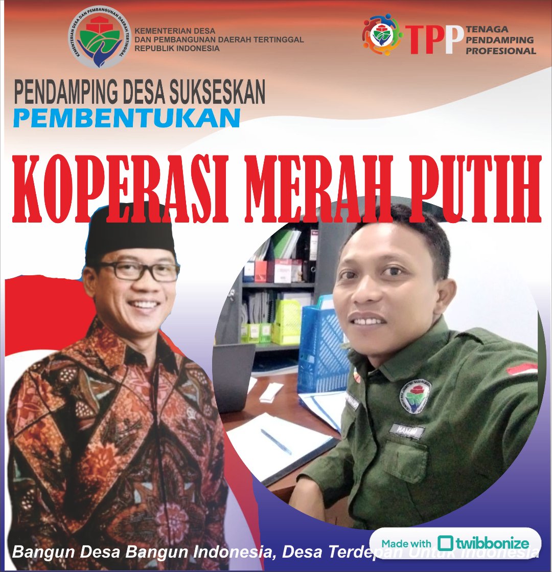 mamanbla's tweet photo. #TPPBersamaMenteriDesa

Musdesus pembentukan koperasi merah putih

#TPPBersamaMenteriDesa

@prabowo
@YandriSusanto27
@ArizaPatria
@taufikmadjid71
@kemendespdt
@bpsdmkemendesa https://t.co/uMoX2HTkEN