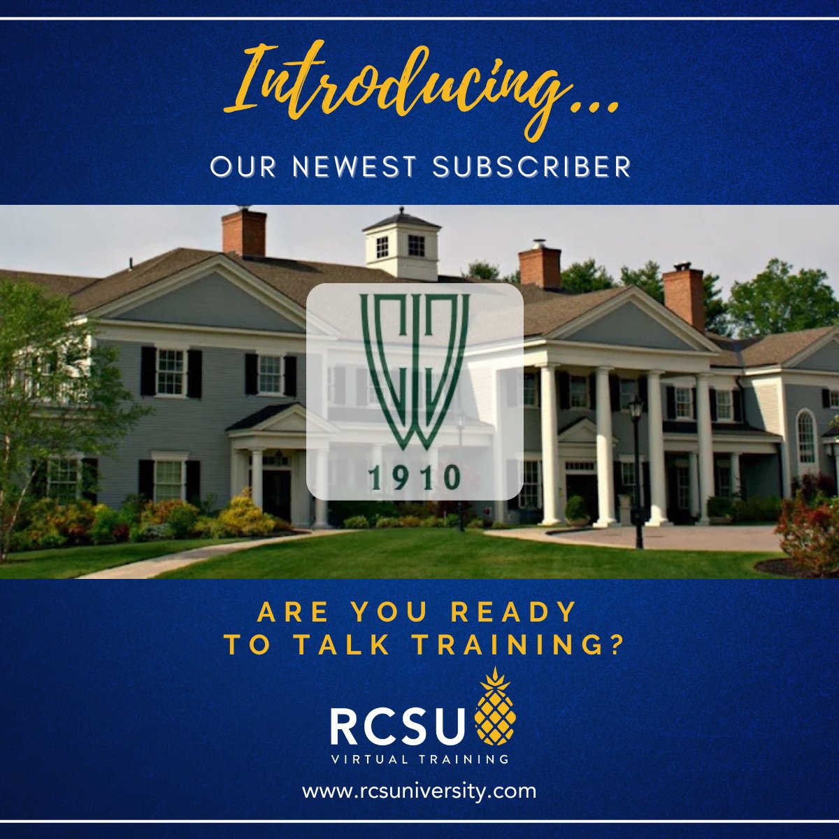 Welcome to the RCSU family, Wellesley Country Club! 🎉 We're delighted to embark on a journey of excellence together, with the support of RCSU's top-notch virtual training to elevate your team’s skills. #RCSU #WellesleyCC #HospitalityExcellence #VirtualTraining #WelcomeAboard