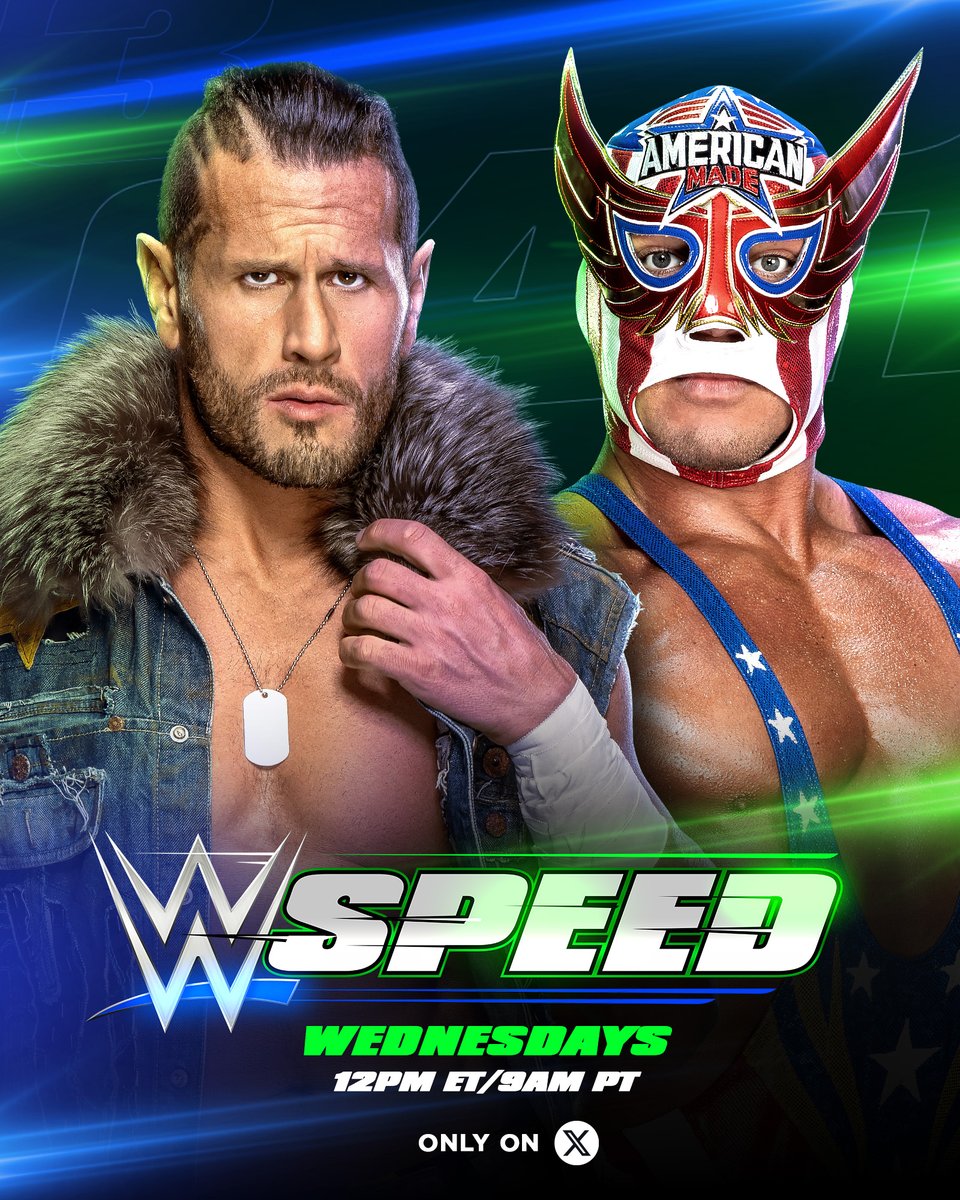 Triple H (@tripleh) on Twitter photo Just one victory stands between one of these Superstars and a #WWESpeed Championship opportunity...
<a href="/AlexShelley313/">@Lx $helley</a> vs. <a href="/Americano_WWE/">Grande Americano</a>, TODAY at 12pm ET / 9am PT exclusively on <a href="/X/">X</a>. Just one victory stands between one of these Superstars and a #WWESpeed Championship opportunity...
<a href="/AlexShelley313/">@Lx $helley</a> vs. <a href="/Americano_WWE/">Grande Americano</a>, TODAY at 12pm ET / 9am PT exclusively on <a href="/X/">X</a>.