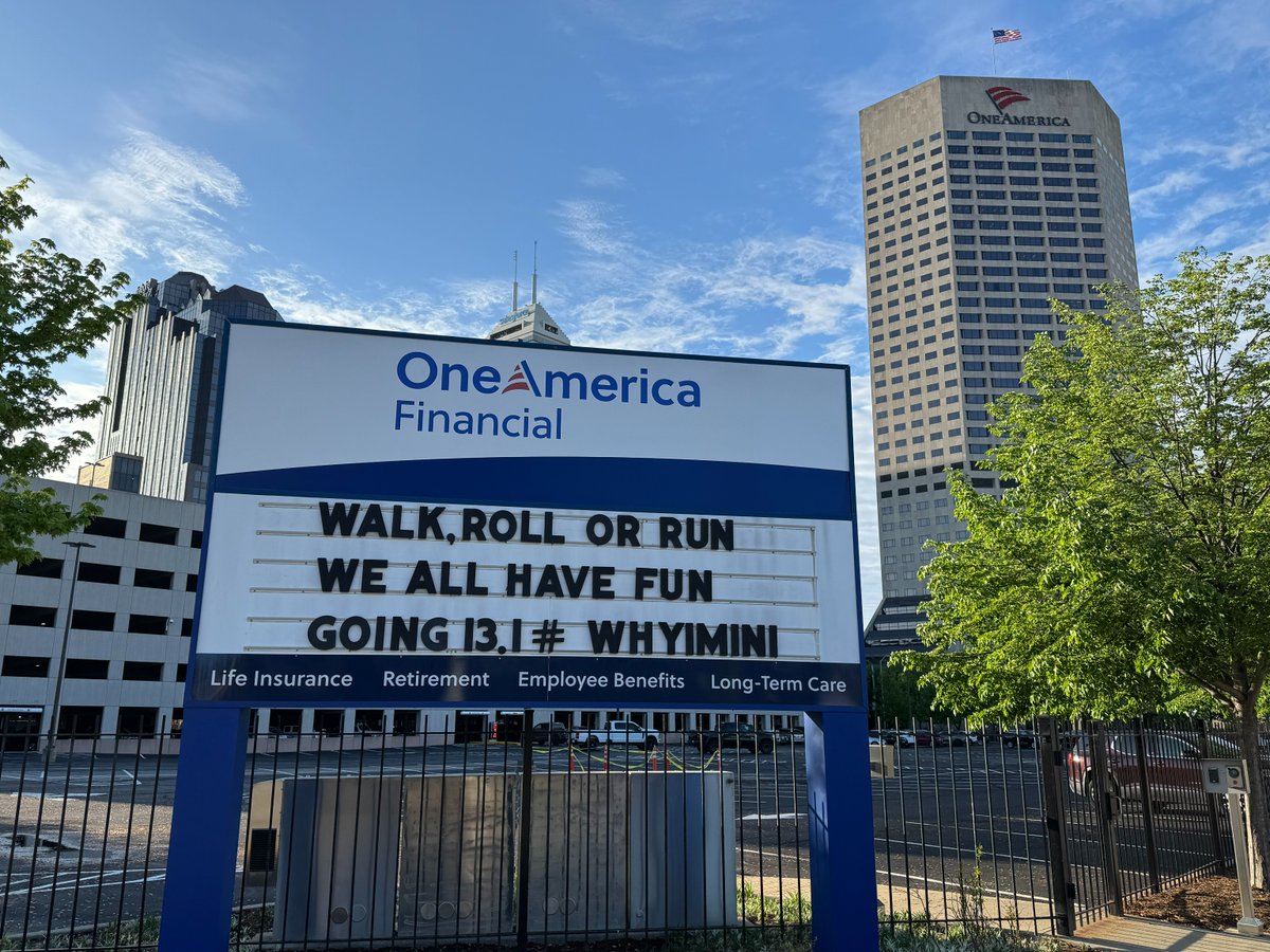 OneAmerica's tweet photo. The countdown is ON! ⏳ The 500 Festival Mini Marathon hits the streets of Indianapolis Saturday. We’re cheering on every participant as they tackle this awesome achievement. What’s 1 thing you’re determined to accomplish? Share below! 👇 #Running #IndyMini #Motivation #whyimini https://t.co/SYtW0BFwC5
