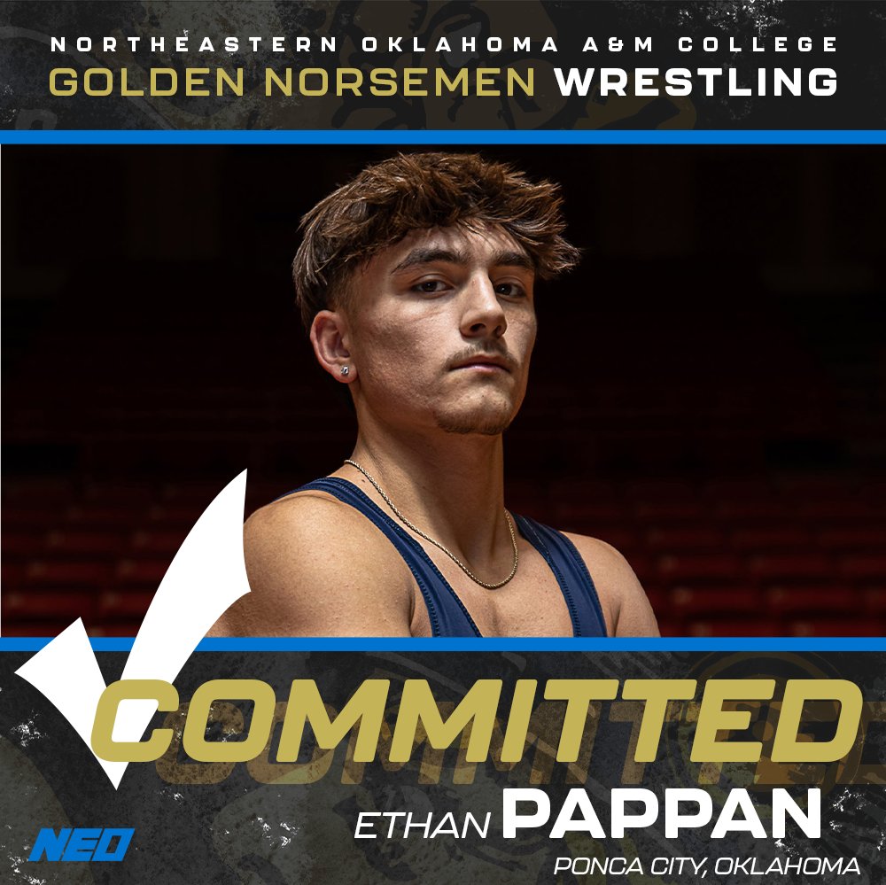 Welcome Ethan Pappan to the 25-26 Golden Norsemen Family!
<a href="/gogoneo/">NEO A&M College</a> 
<a href="/NEONorsemen/">NEO Athletics</a>  
<a href="/o__wrestle/">Oklahoma Wrestling</a> 
<a href="/PoncaCitySchool/">Ponca City Schools</a> 
#gogoneo 
#ENG