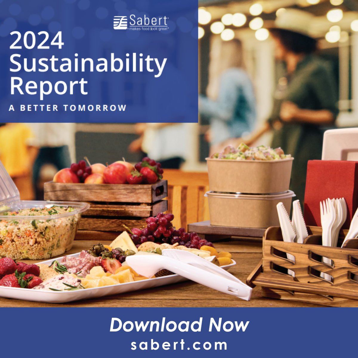Today, we are sharing our sixth annual #Sustainability Report, highlighting how we are contributing to a sustainable food future.  Download 2024 Sabert Sustainability Report here: sabert.com/sustainability