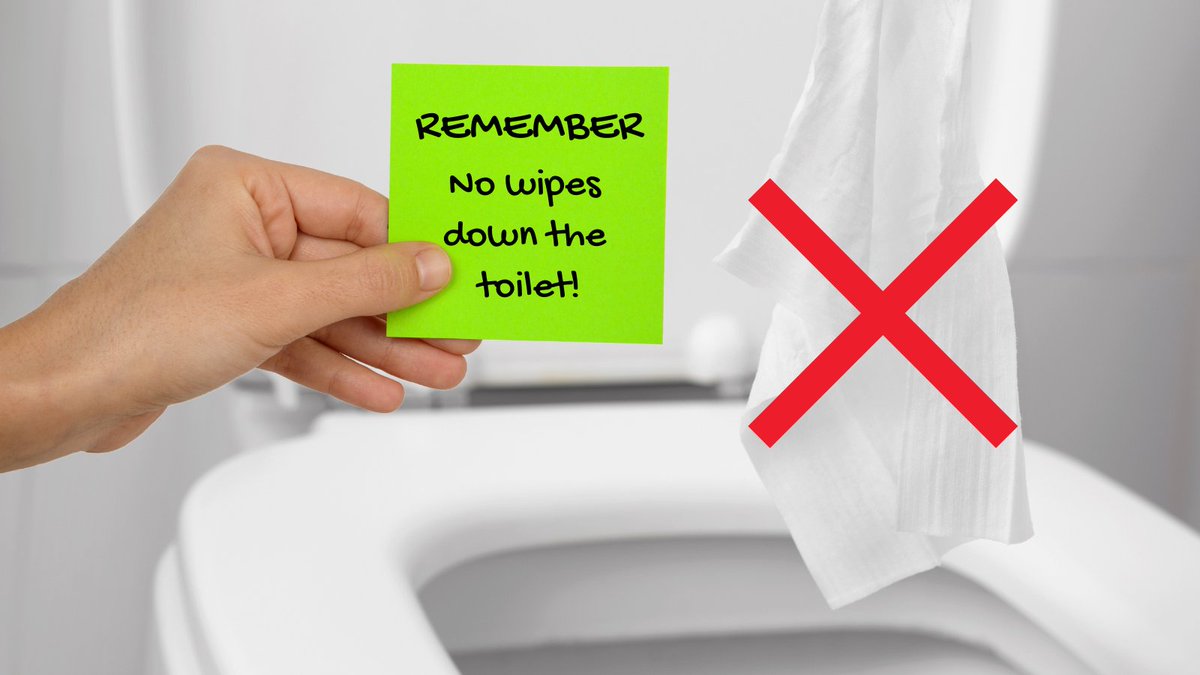Spread the word: Wipes are NOT flushable, even if the label says they are!
➡️ Wipes clog pipes, which can lead to toxic overflows in your home, your neighbourhood &amp; the environment. They also cause costly damage to municipal wastewater systems. Put wipes in the trash! #idontflush