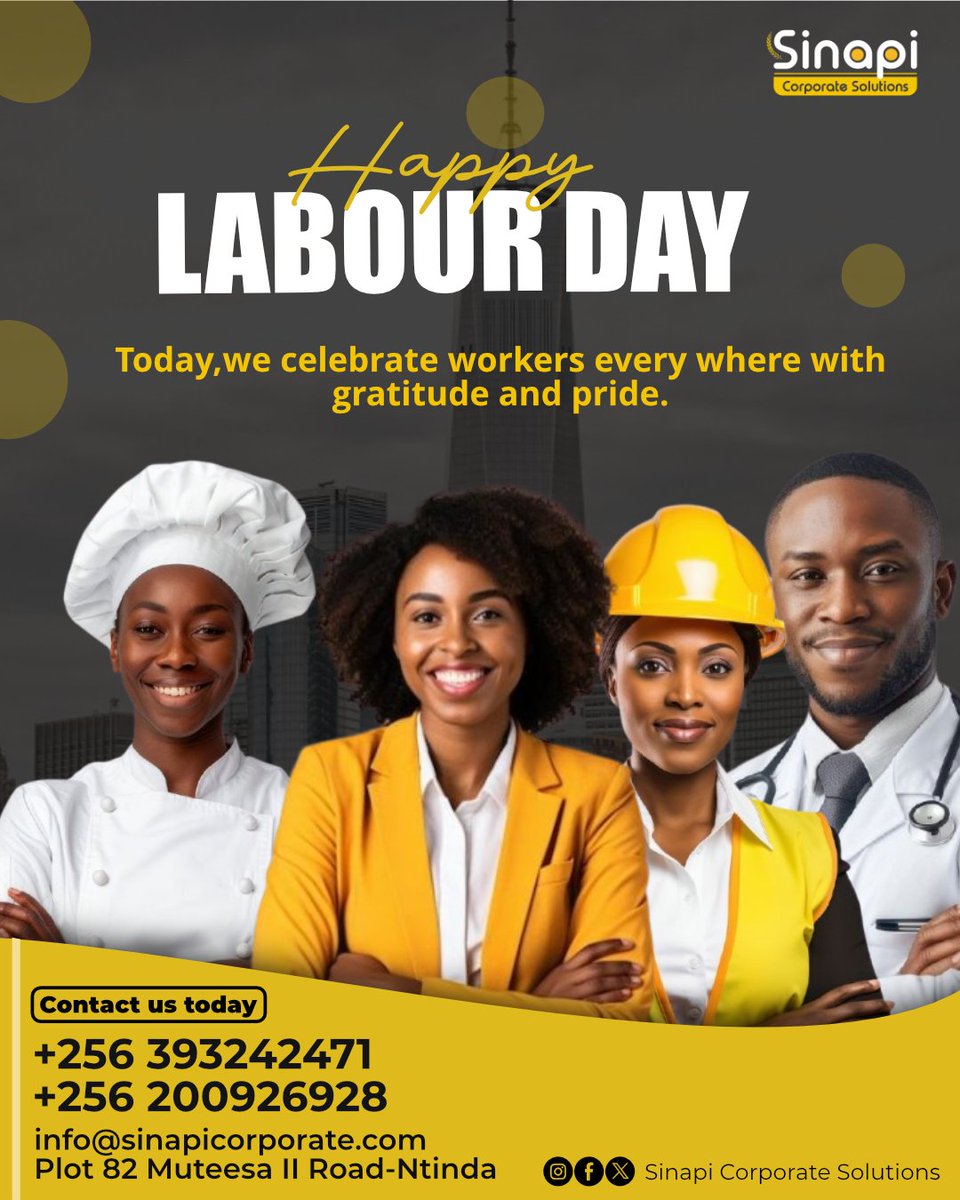 At Sinapi Corporate Solutions, we create unforgettable moments—but today, we dedicate one to you.

To every worker, every effort, and every hand behind the scenes—Happy Labour Day! 🎉

#LabourDay #WeCelebrateYou #EventsWithHeart
