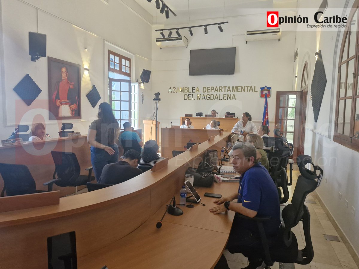 opinioncaribe's tweet photo. #AEstaHoraOC Con quorum deliberatorio y la presencia de los diputados Edgar Arias, Margarita Guerra, Yohan Pinedo, Linda Cabarcas, Rafel Noya y Maria Charris, se adelanta la de sesión ordinaria de la Asamblea Departamental del Magdalena, este miércoles 30 de abril de 2025.
➡️https://t.co/IdNdiZh1h5

@by_vicro500 @ElCallejeroSM @marguiguerraz @LindaCabarcas1 @yohanpinedop @rafaelnoyag