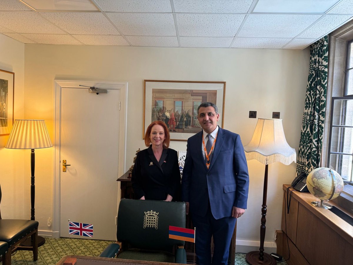 Glad to reconnect with Deputy Speaker @judithcummins for another productive exchange on 🇦🇲🇬🇧 inter-parliamentary cooperation. Grateful for her continued support as we work to further strengthen our bilateral ties and shared parliamentary dialogue