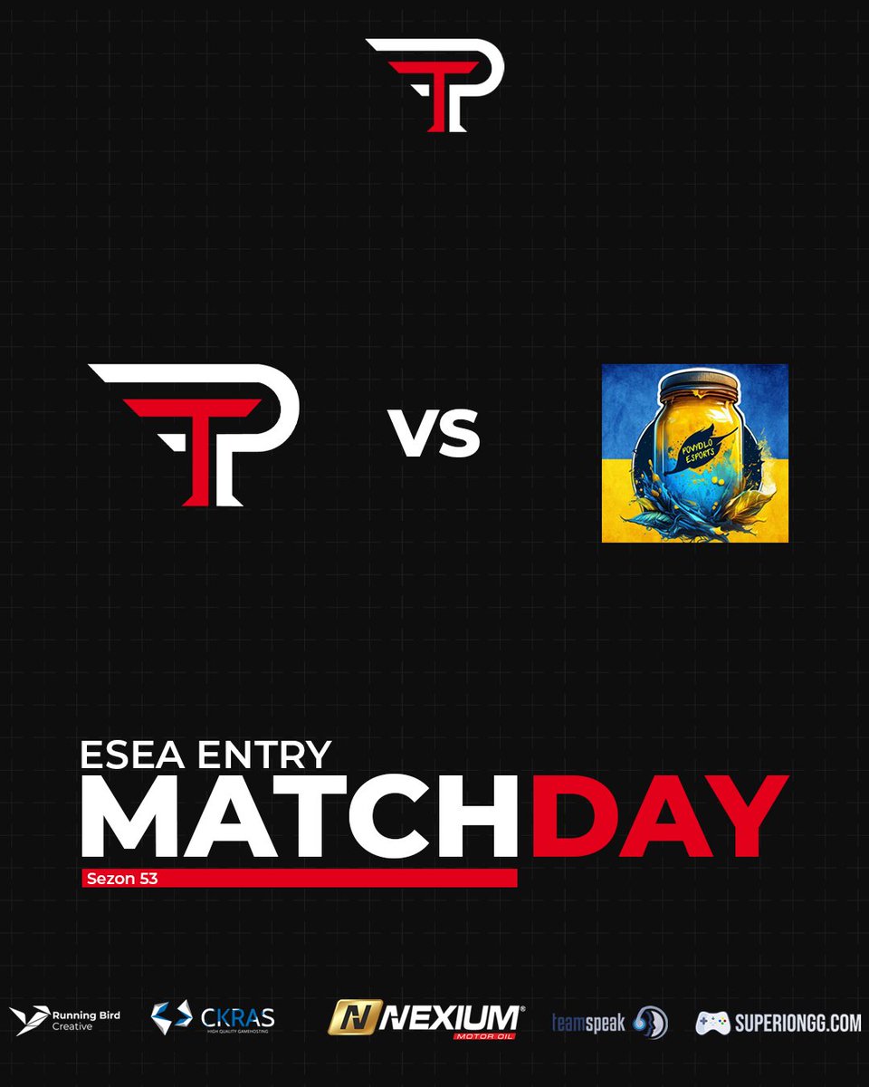 Dziś o 20:30 zmierzymy się z zespołem POVYDLO ESPORTS w ramach ligi ESEA Entry 

🔥 Wchodzimy w ten mecz z mocnym bilansem 6:1 i pełnym skupieniem – celem jest kolejne zwycięstwo!

<a href="/teamspeak/">TeamSpeak</a> <a href="/myckras/">CKRAS.com</a> <a href="/superiongg/">superiongg</a>
