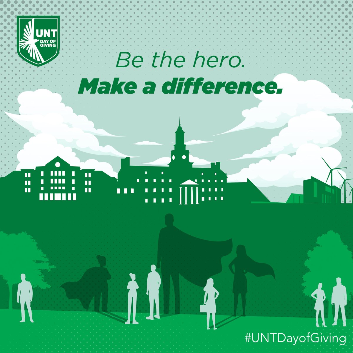 The countdown is on! ⏳ #UNTDayofGiving officially starts TOMORROW! Get a head start in supporting the College of Liberal Arts &amp; Social Sciences—every dollar makes a difference! Be among the first to give! 💚 givingday.unt.edu/giving-day/953…