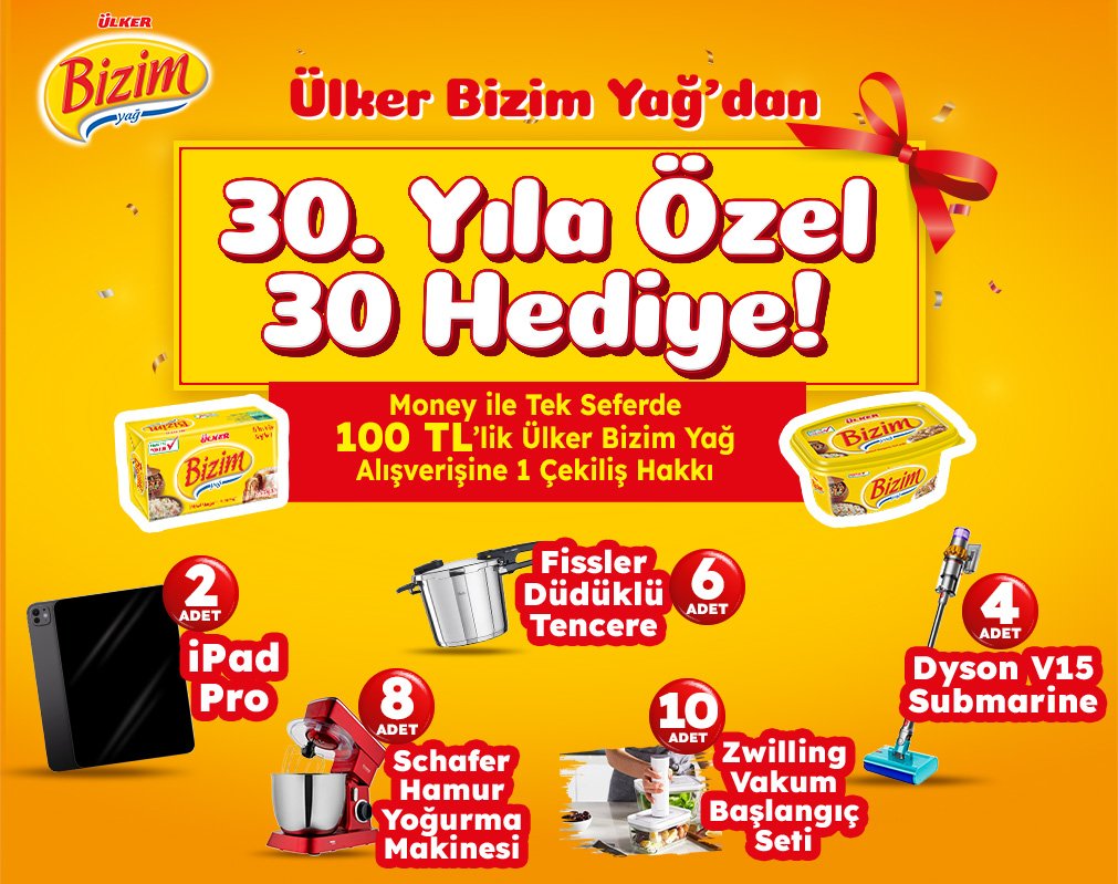 CekilisTvcom's tweet photo. Migros Ülker Bizim Yağ Çekilişi
https://t.co/YIT8405I1m
#çekiliş #kulesiteavm #kampanya https://t.co/b4EvCJc2gu
