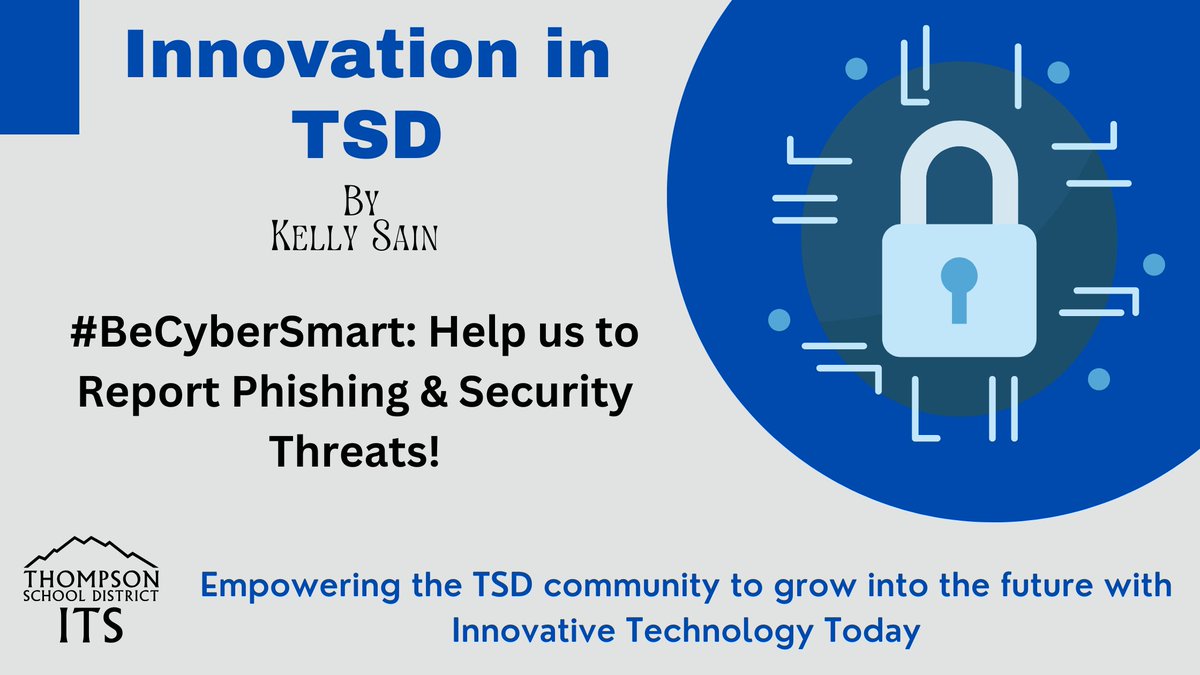 Kelly Sain (@kjsain) on Twitter photo #BeCyberSmart: Strengthening our Digital Defenses in TSD 
Cybersecurity is a collective responsibility. Empowering staff to recognize and report phishing threats, ensuring the safety of our data. #WeAreThompson 
Thank you for helping to secure our data! tsd.org/departments/it… #BeCyberSmart: Strengthening our Digital Defenses in TSD 
Cybersecurity is a collective responsibility. Empowering staff to recognize and report phishing threats, ensuring the safety of our data. #WeAreThompson 
Thank you for helping to secure our data! tsd.org/departments/it…