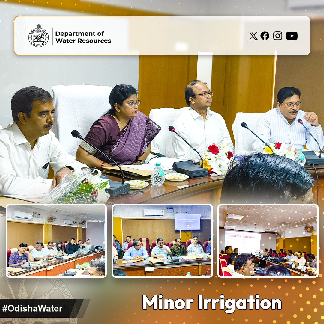 OdishaWater's tweet image. A state-level inception #Workshop was organized by the consultant appointed for the study titled "Evaluation of Construction of #CheckDams under the #MATY Scheme" on 30.04.2025 in the 2nd Floor Conference Hall of the Office of the Chief Engineer, Minor Irrigation, Odisha.
