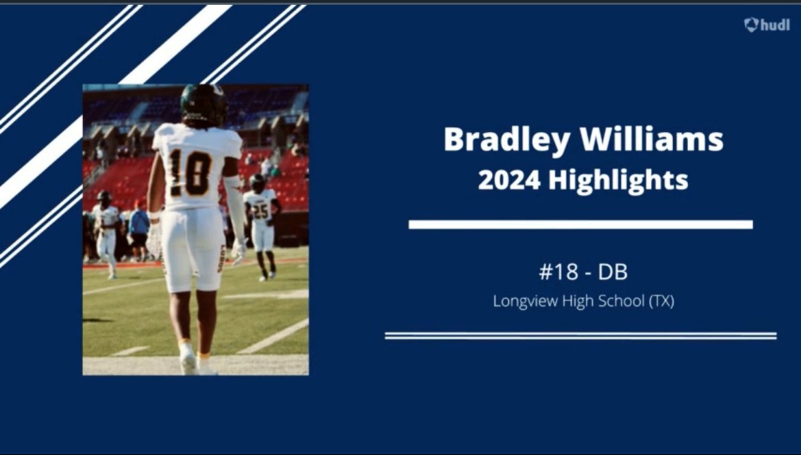 5StarScouting™ (@5starscouting) on Twitter photo 2026 DB
Bradley Williams
Longview High (TX.)
5-9/175 🎓 3.7 GPA
•szn stats: 80 tkls
<a href="/_ShowTimeBrad/">Bradley Williams</a>
<a href="/longviewgameday/">Longview Gameday</a>
hudl.com/video/3/186730… 2026 DB
Bradley Williams
Longview High (TX.)
5-9/175 🎓 3.7 GPA
•szn stats: 80 tkls
<a href="/_ShowTimeBrad/">Bradley Williams</a>
<a href="/longviewgameday/">Longview Gameday</a>
hudl.com/video/3/186730…