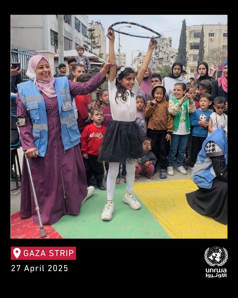 UNRWA remains the largest provider of emergency learning and psychosocial support across the #Gaza Strip, bringing a ray of hope to children.

But the challenges are immense:

🔔 Around 660,000 children in Gaza are out of school due to the war.

🔔 Following the resumption of