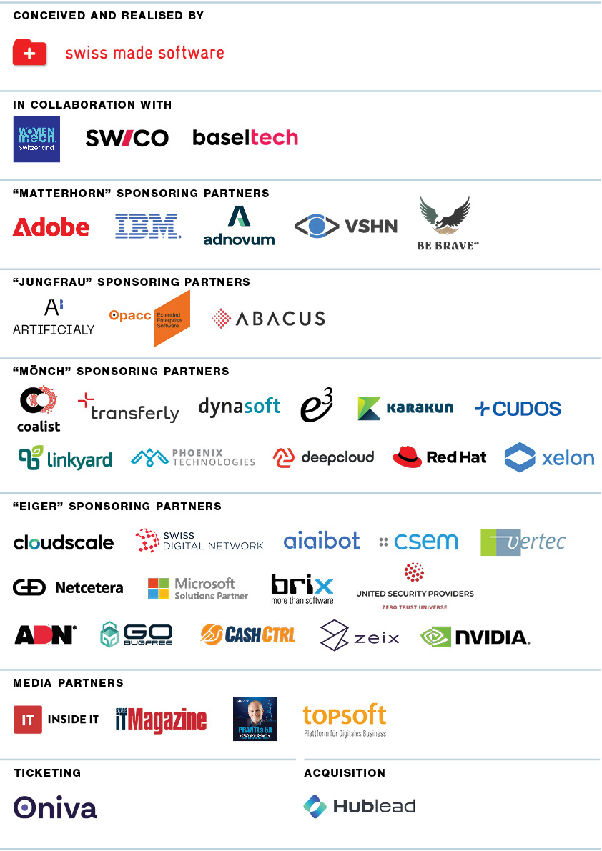 Everyone is talking about #digitalsovereignty.
We got it! Find out more at the #SwissSoftwareFestival.
We are looking forward to celebrating the strength of the Swiss Software Industry, showcasing it’s the vast competence in cutting edge technology swiss-software-festival.ch/program.html