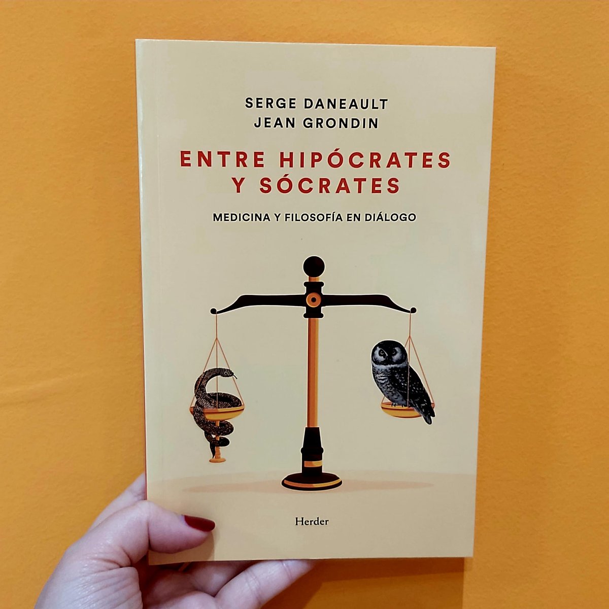 Meta Librería (@metalibreria) on Twitter photo ¿Coincidirían en alguna ocasión Hipócrates y Sócrates en las calles de Atenas? El médico Serge Daneault y el filósofo Jean Grondin establecen un necesario diálogo entre estas dos disciplinas, sobre temas como el cuidado o el sufrimiento. <a href="/herderbarcelona/">Herder Editorial</a>
👉metalibreria.com/producto/entre… ¿Coincidirían en alguna ocasión Hipócrates y Sócrates en las calles de Atenas? El médico Serge Daneault y el filósofo Jean Grondin establecen un necesario diálogo entre estas dos disciplinas, sobre temas como el cuidado o el sufrimiento. <a href="/herderbarcelona/">Herder Editorial</a>
👉metalibreria.com/producto/entre…