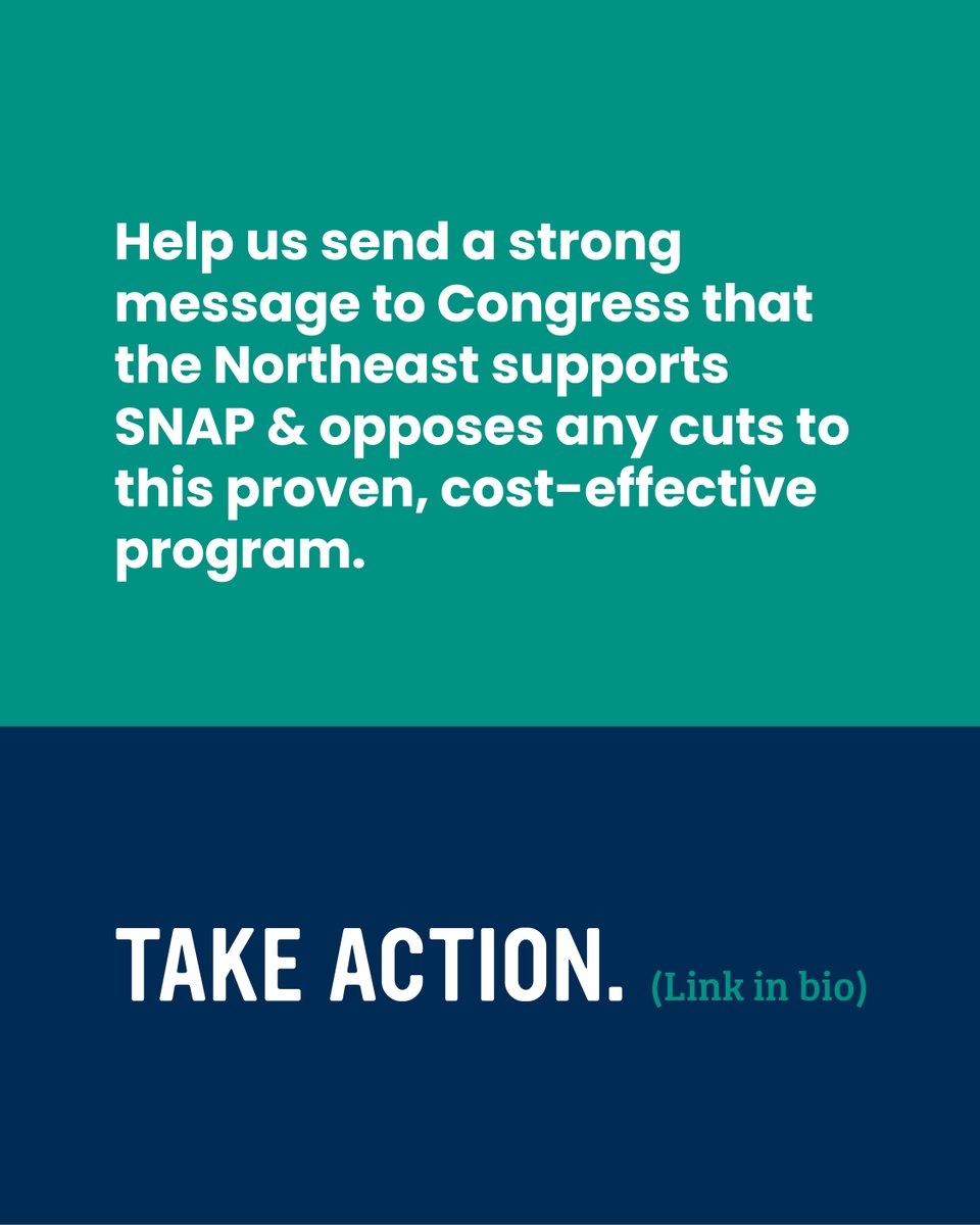 🚨 Today’s the day! Congress is threatening devastating cuts to #SNAP. Raise your voice NOW to protect families, farmers, and local businesses: bit.ly/SNAPDayofAction. We’re proud to join partners across the Northeast to #ProtectSNAP!