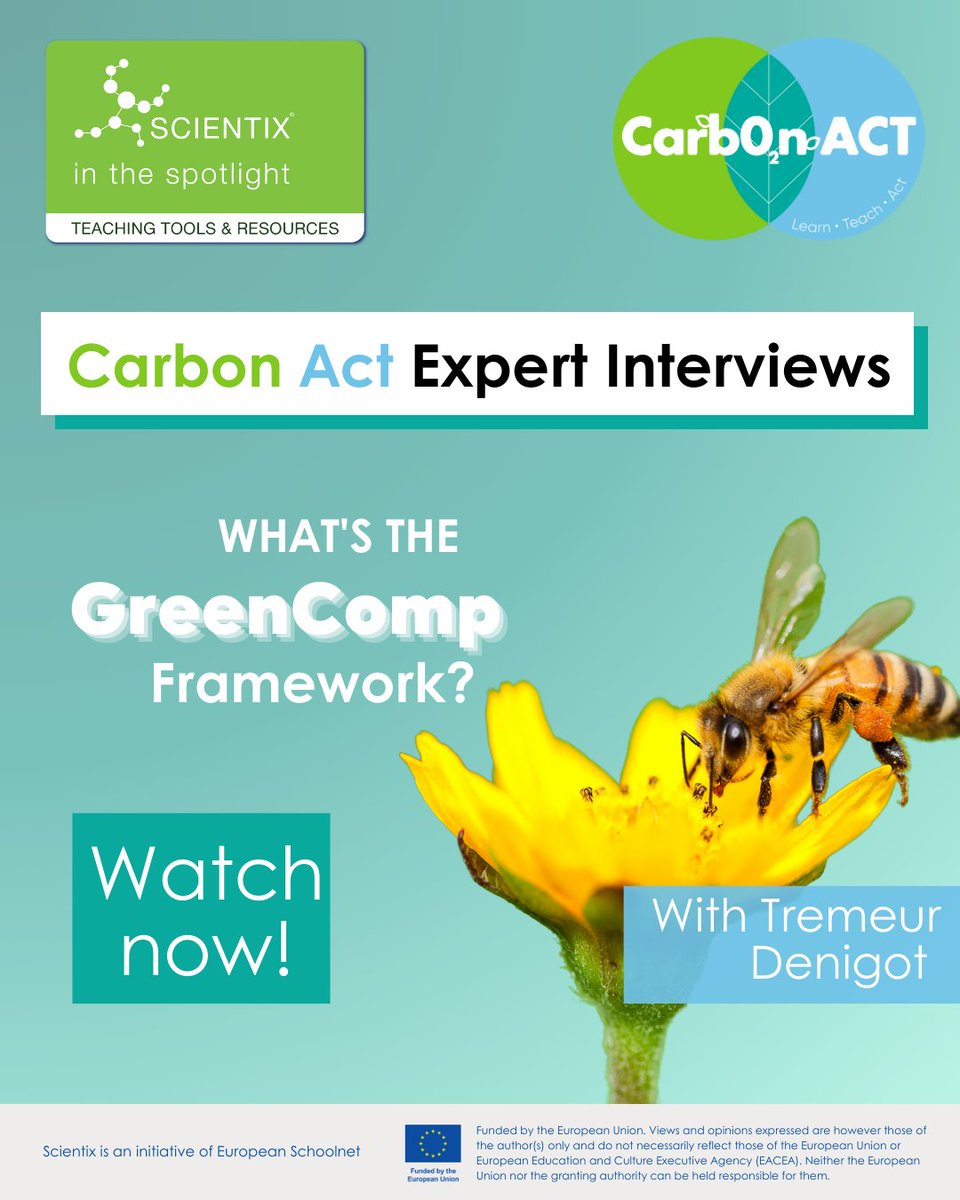STEM School Label (@stem_label) on Twitter photo 🌍 Tremeur Denigot explores the pivotal role educators play in the green transition. Learn how networks among teachers and initiatives like the GreenComp Framework are advancing sustainable education.
🎥 Full #CarbonAct videos here ➡️ bit.ly/CarbonAct-Expe… 🌍 Tremeur Denigot explores the pivotal role educators play in the green transition. Learn how networks among teachers and initiatives like the GreenComp Framework are advancing sustainable education.
🎥 Full #CarbonAct videos here ➡️ bit.ly/CarbonAct-Expe…