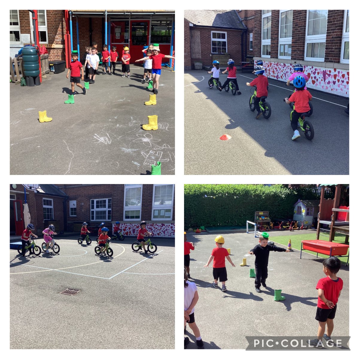 #HawkinsClass had a fantastic first PE session today. Half of the class had balance ability and the other half has sports day skills practice! #KnMPAPhysical Education #challenge #courage #balancebikes #sportsday
