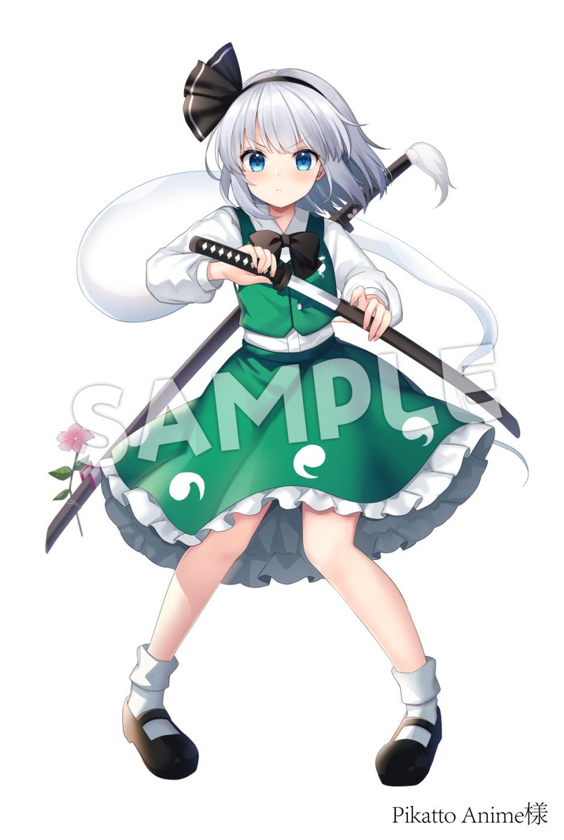 魂魄妖夢 ,半霊 「ピカットアニメ様にて妖夢&amp;幽々子を描かせて頂きました!アクリルスタンドや」|ルヒカ🌸例大祭あ-05abのイラスト