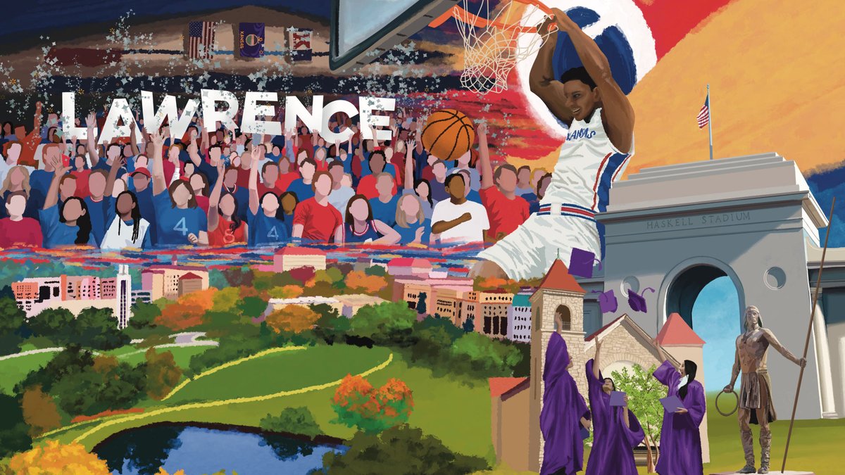 Pride of Lawrence
Artist: A&amp;A Signs-Murals
Walmart store mural in Lawrence, KS
Walmart employs over 22,400 associates in Kansas between 82 retail locations and four supply chain facilities. Learn more about Walmart’s investment in Kansas: corporate.walmart.com/about/location…