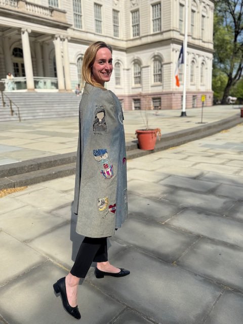 During Sexual Assault Awareness Month, Chief Ortiz and Director Baer wore the Denim Cape to stand in solidarity with survivors of sexual violence on Denim Day. At the NYPD, we stand with survivors every day, working hard to ensure justice is served.