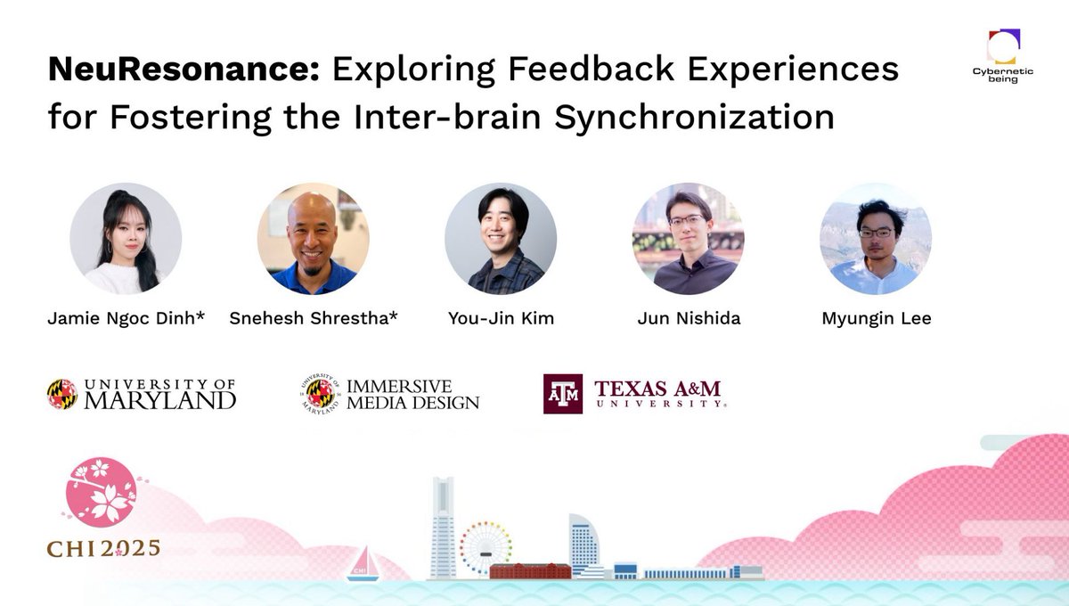 We have one last paper to be presented in the final session of CHI, from 10:12 to 10:24 AM in room F206. It covers our work on brain-computer interfaces and inter-brain synchronization. We’d love to have you there for the closing session!

Paper: dl.acm.org/doi/10.1145/37…