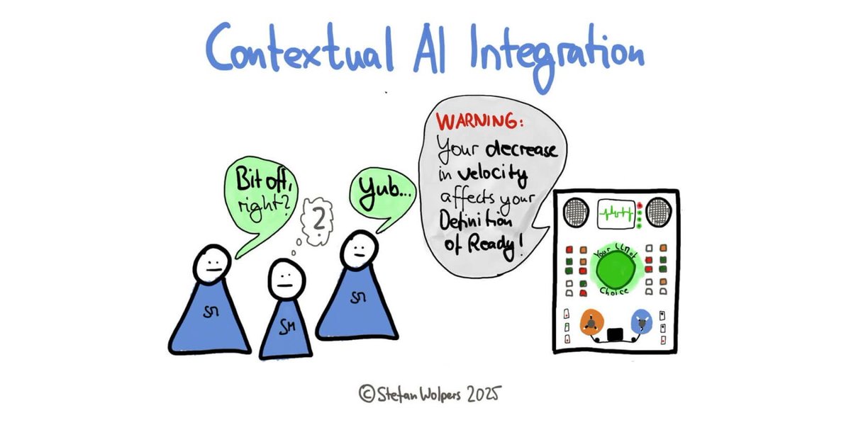 📯 "Contextual AI Integration for Agile Product Teams — Stop treating AI as a team member to ‘onboard’" buff.ly/wCSxigY