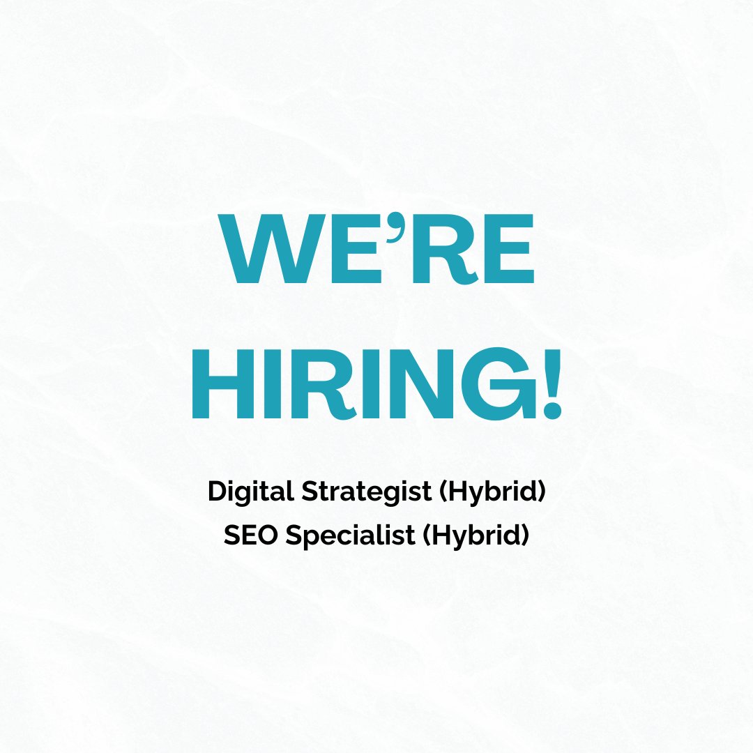 We're hiring! We are looking for a Digital Strategist and a SEO Specialist to join our team.

These are full time hybrid roles based in Shannon, Co. Clare.

Apply now 👉  coreoptimisation.com/careers/