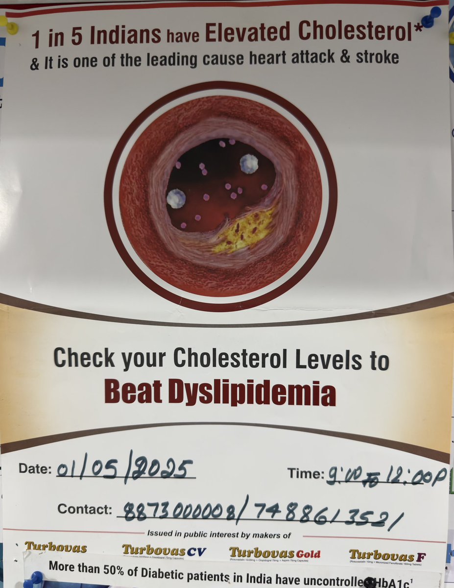 Dr Amit Kumar (@drakms) on Twitter photo Free Hba1c and lipid profile 9am to 12pm on 1.5.2025 at my clinic <a href="/WHO/">World Health Organization (WHO)</a> <a href="/MoHFW_INDIA/">Ministry of Health</a> <a href="/SHSBihar/">State Health Society Bihar</a> Free Hba1c and lipid profile 9am to 12pm on 1.5.2025 at my clinic <a href="/WHO/">World Health Organization (WHO)</a> <a href="/MoHFW_INDIA/">Ministry of Health</a> <a href="/SHSBihar/">State Health Society Bihar</a>