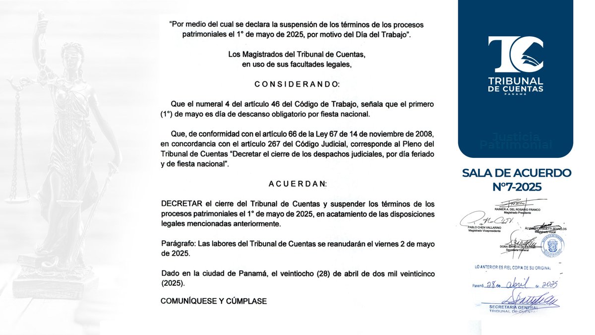Sala de Acuerdo N°. 7-2025