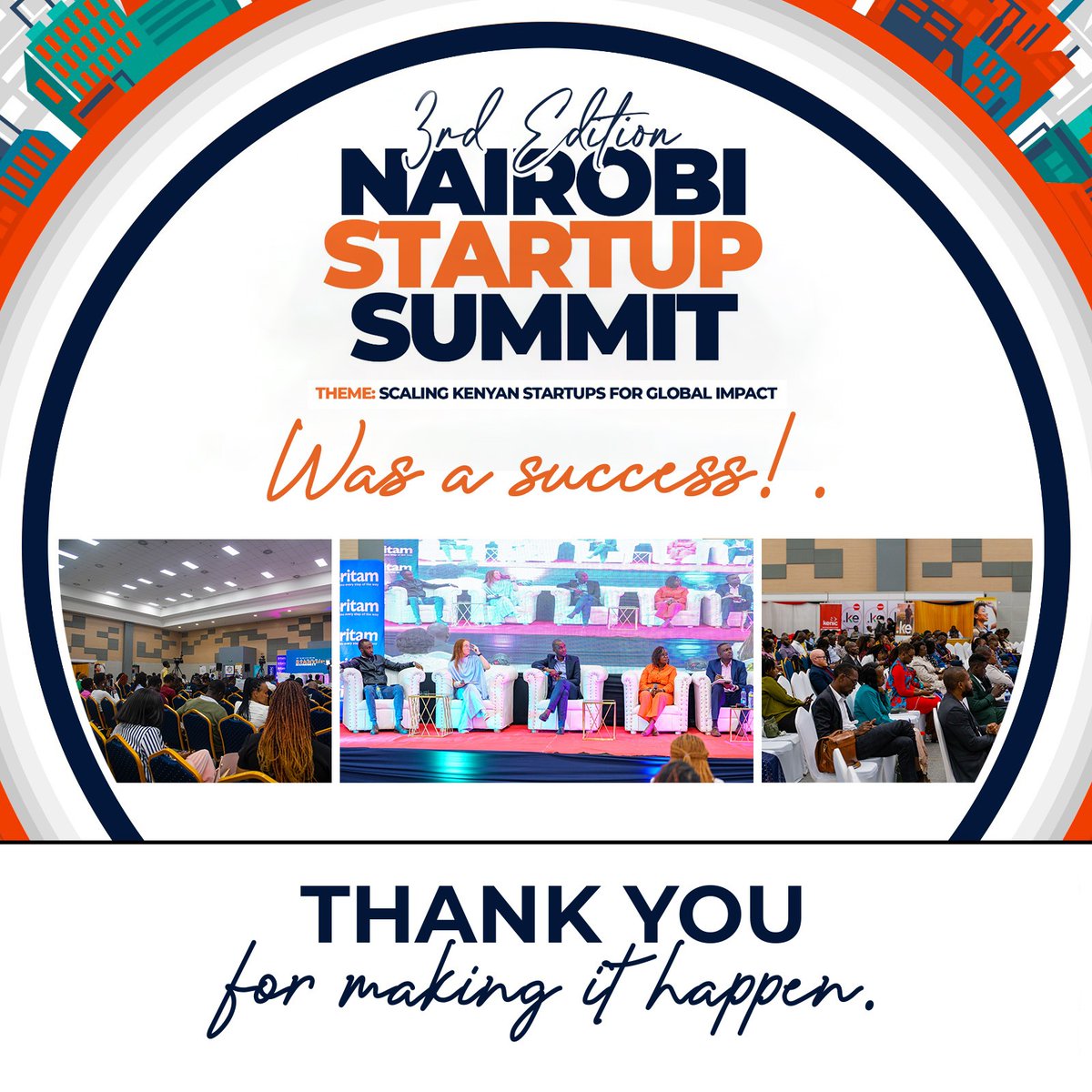 We are so grateful to everyone who joined us! The 3rd Nairobi Startup Summit was a huge success and it wouldn't have been possible without you. Thank you for being a part of it. Stay tuned for more highlights!

#NairobiStartupSummit