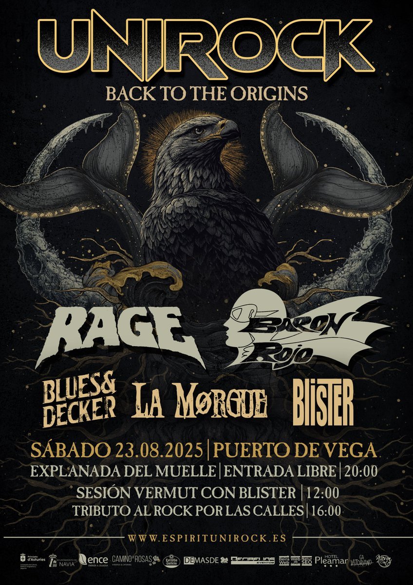 AUnirock's tweet photo. #Unirock2025 llega este 23 de agosto con grandes bandas del rock nacional e internacional 🤘🏼
@_rage
@GrupoBaronRojo
@areyoudecker
#LaMorgue
#Blister
¿A cuantos de vosotros veremos allí? 😏 https://t.co/aAzOGVErth