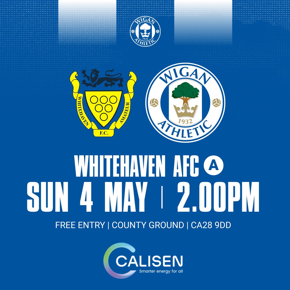 𝙒𝙞𝙜𝙖𝙣 ➡️ 𝙒𝙝𝙞𝙩𝙚𝙝𝙖𝙫𝙚𝙣...

Support the Tics in Sunday's Semi Final! 👏

#wafc 🔵⚪️
